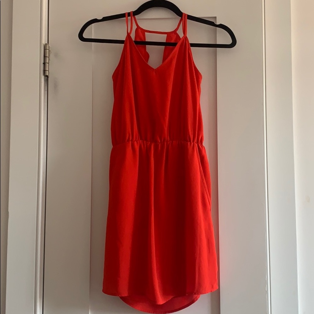 Red banana republic dress